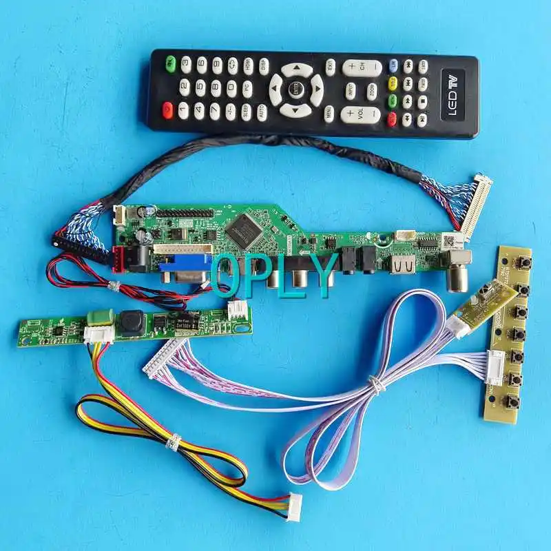 

Панель дисплея, аналоговая плата контроллера телевизора для LM190WX2 M190CGE M190PW01, комплект 30Pin LVDS, совместимый с HDMI USB VGA AV RF 1440*900 19"