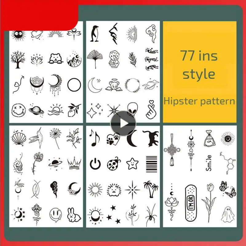 

Наклейки для татуировок разных размеров, наклейки для татуировок разных цветов