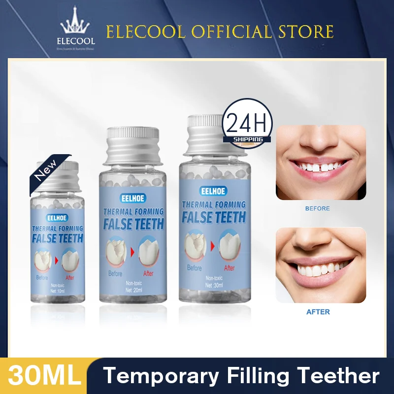 

Falseteeth Teeth Solid Glue Fangs Fake Tooth Dentures Props Temporary Filling Teether Solid Dental Glue Bottled Teeth Whitening