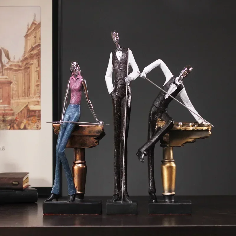 Статуя бильярда скандинавский Декор для дома креативные спортивные фигурки