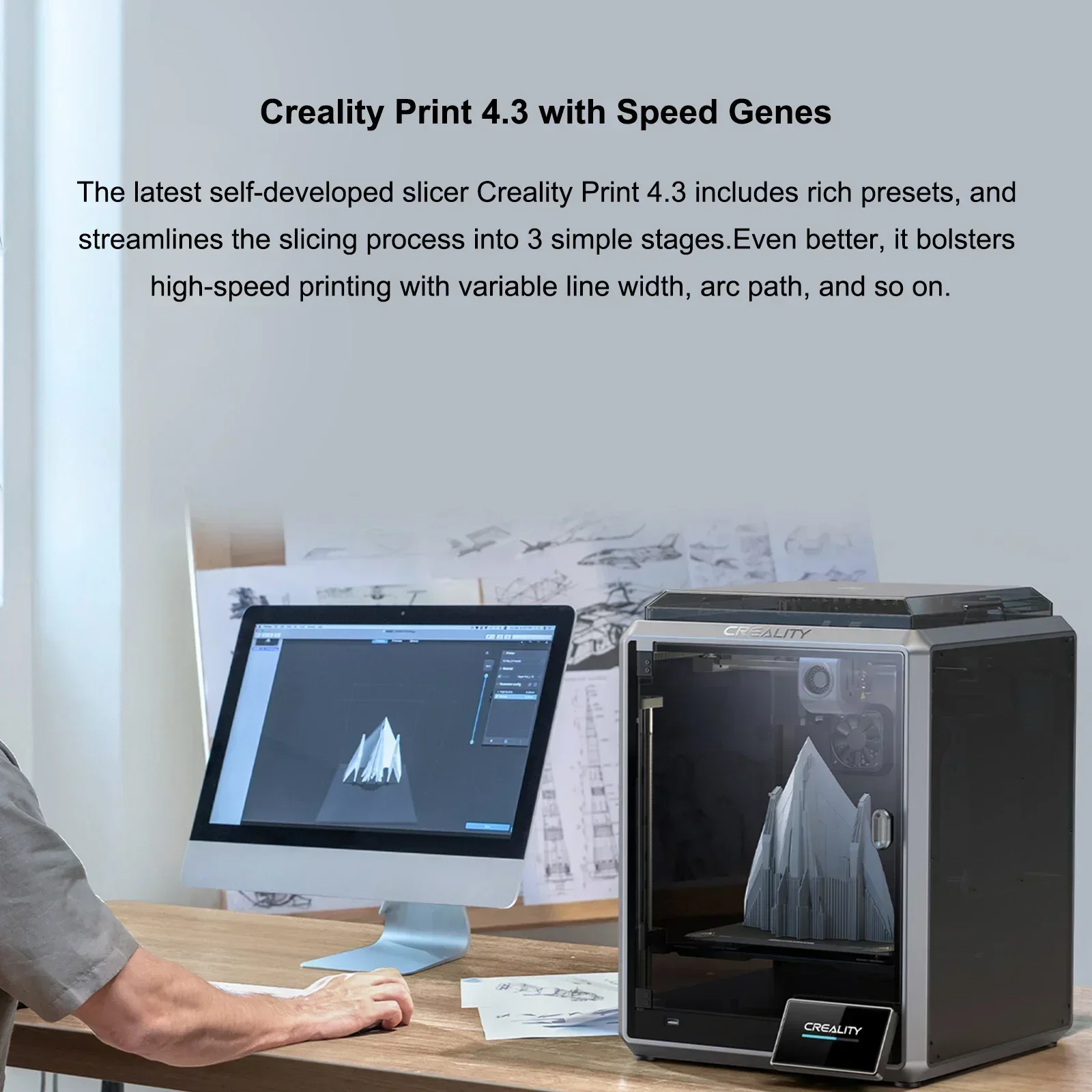 3D-принтер Creality K1 Max 600 мм/с