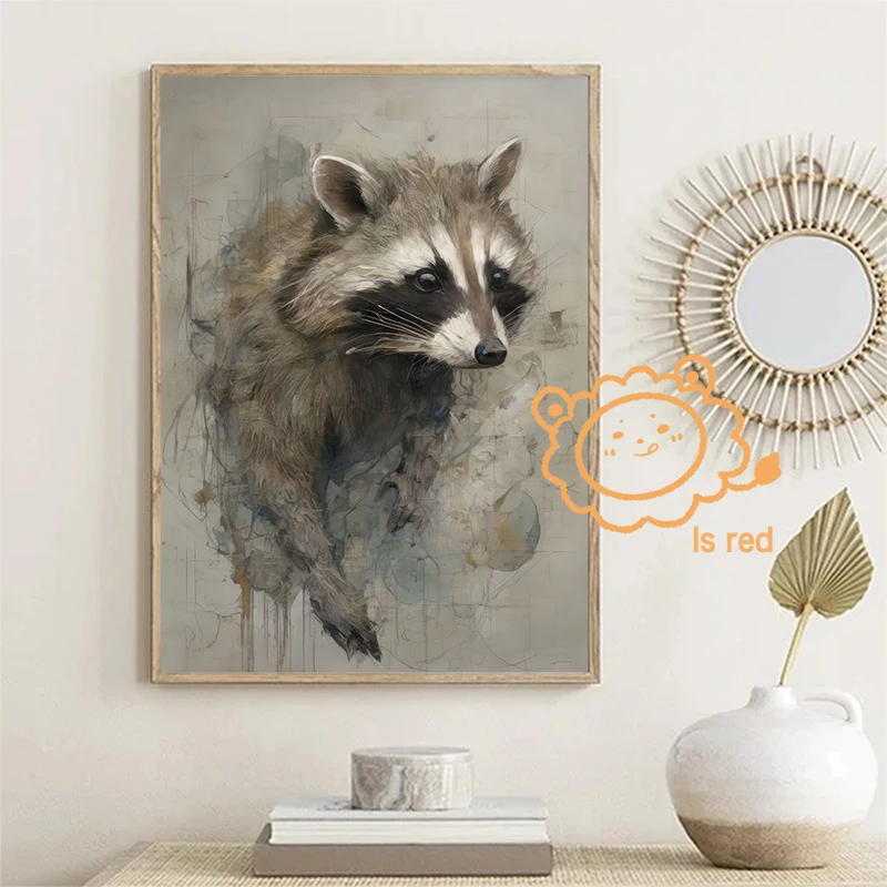 Современный стиль солдатская красная лиса художественный принт на холсте