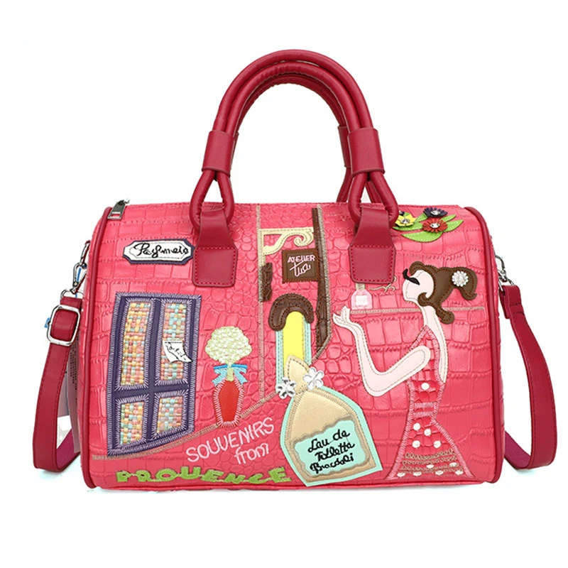 

Сумка крокодиловая женская из экокожи, модный мессенджер большой вместимости, роскошный брендовый саквояж кросс-боди