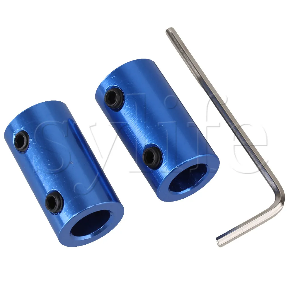 2 x Motor Gear Alum Shaft Connector Solid Rigid Coupling Coupler 5mm 8mm | Couplings