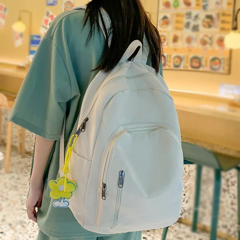 

Cool High Capacity Women Waterproof School Bag Girl Travel Book Laptop Backpack Female Student Bag Lady College Backpack Fashion