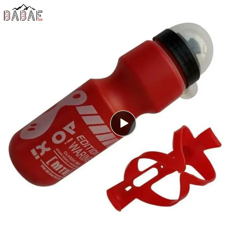 

750ML Water Bottle With Bicycle Flask Holder Ultralight Water Bottle Cage MTB Mountain Bike Bottle Holder Bike Accessories