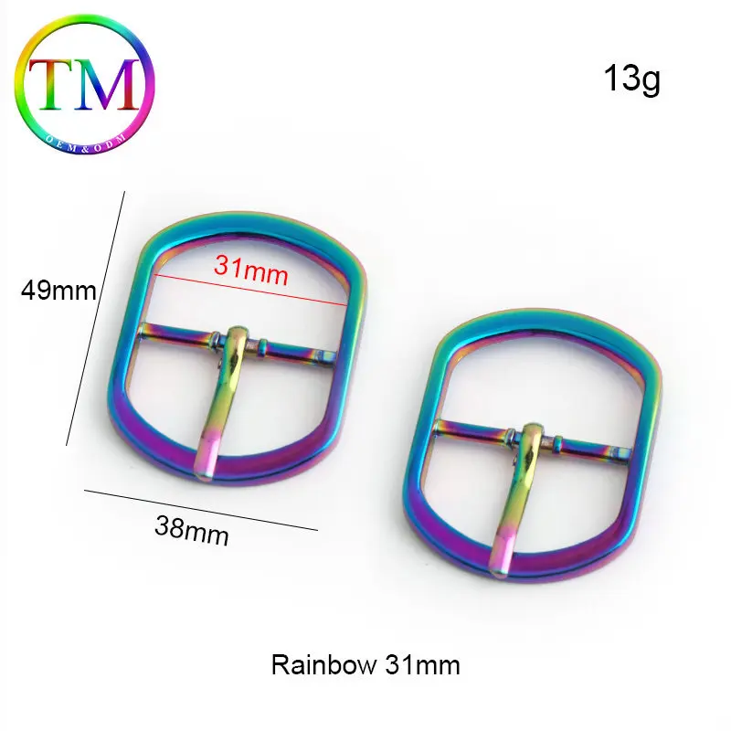 10-50Pcs 6Colors Adjustment Strap Belt Metal Pin Buckle Bag Straps Webbing Strap Clasp Diy Sew Hardware Accessories