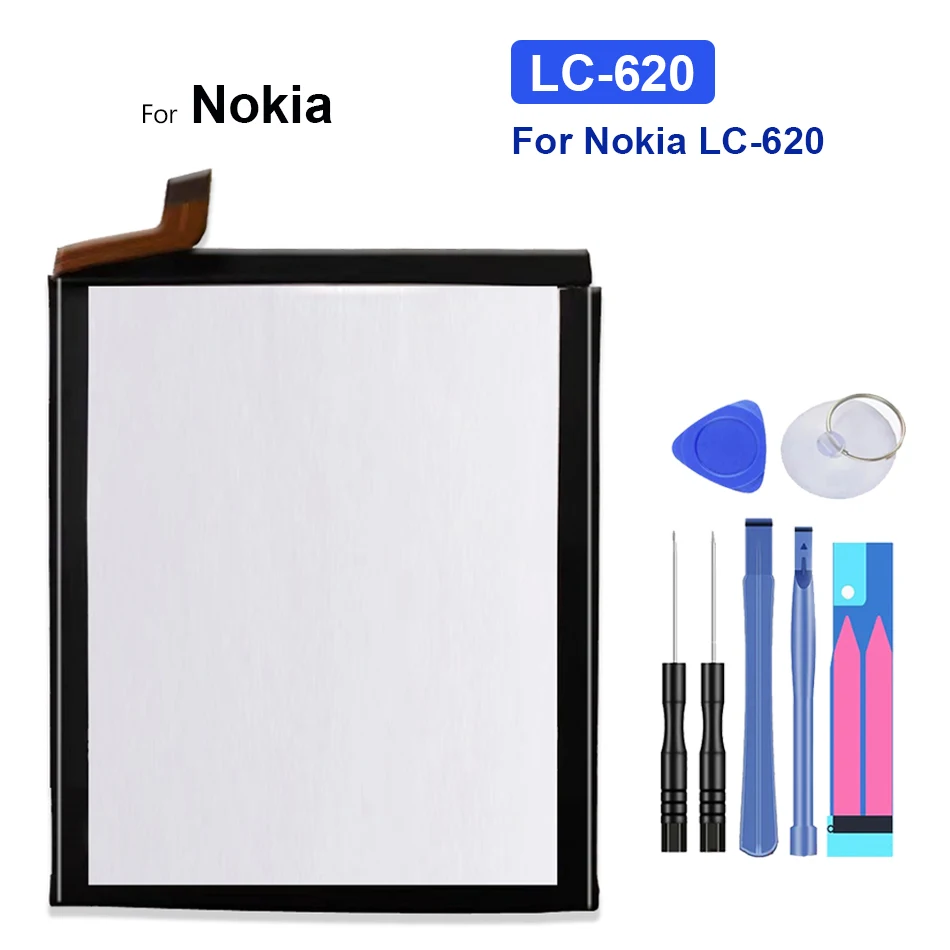 

3500mah LC 620 Battery For nokia LC-620 LC620 Mobile Phone Bateria + Free tool