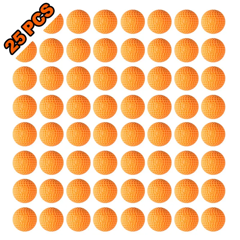 

25Pcs for Zeus Apollo Foam EVA Ammo Replace Bullet Balls Pack Children Toy Compatible for Nerf Rival Blasters Apollo Bullets