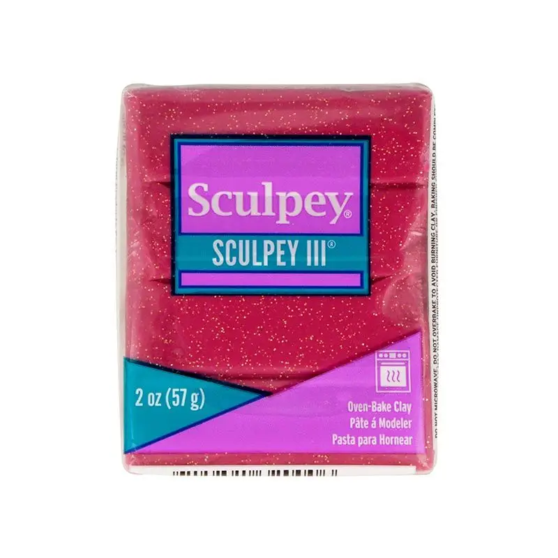 Полимерная глина Sculpey 57 г-гранат с красным блеском |