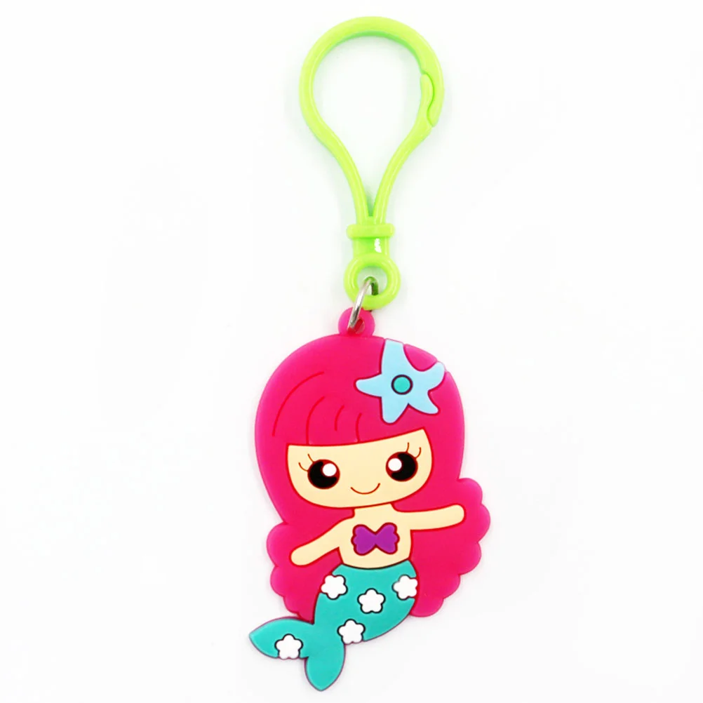 

Classroom Prizes Bag Stuffers Marine Party Supplies Bag Charm Pendant Silicone Key Rings Charm Mermaid Tail Keychains