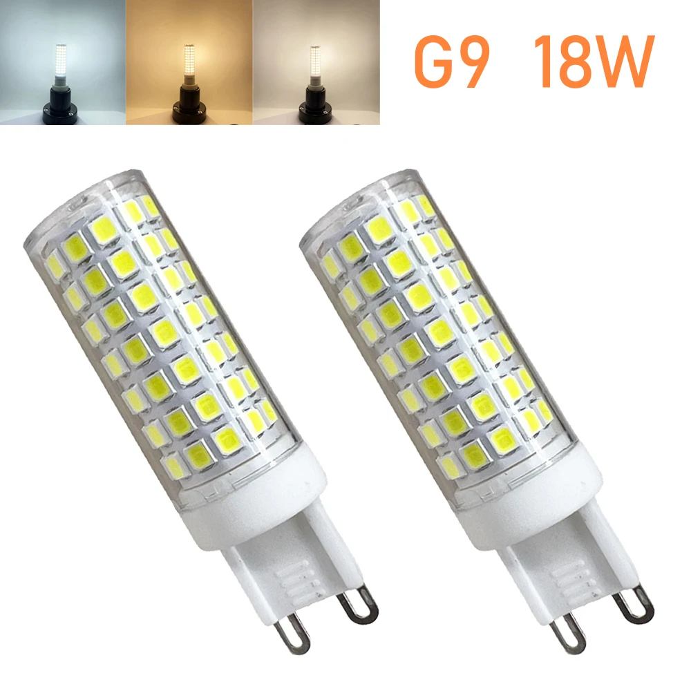 Лампочка G9 Led 18w Холодный белый 110v 2835smd пластырь керамический 120v кукурузный