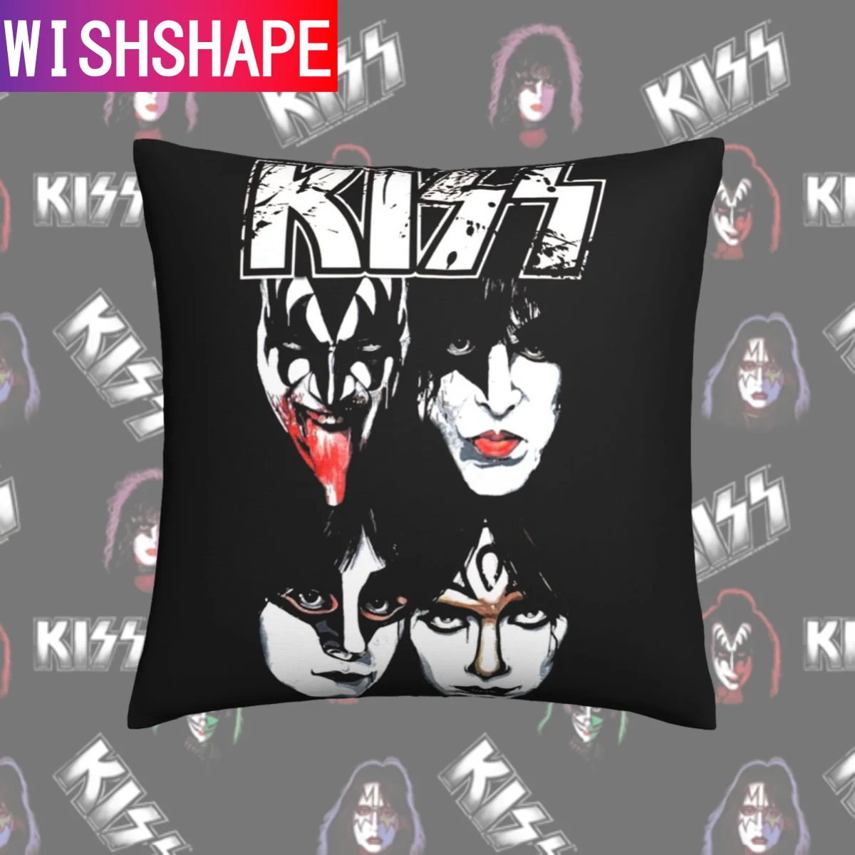 

Чехол Kiss Band с подушкой, чехол Kiss Home Decor, чехол на молнии с подушкой, роскошный Летний чехол из полиэстера