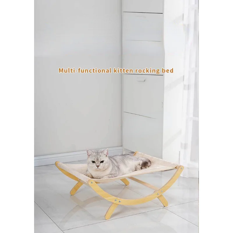 Подвесной гамак для кошек двойного назначения деревянное кресло-качалка
