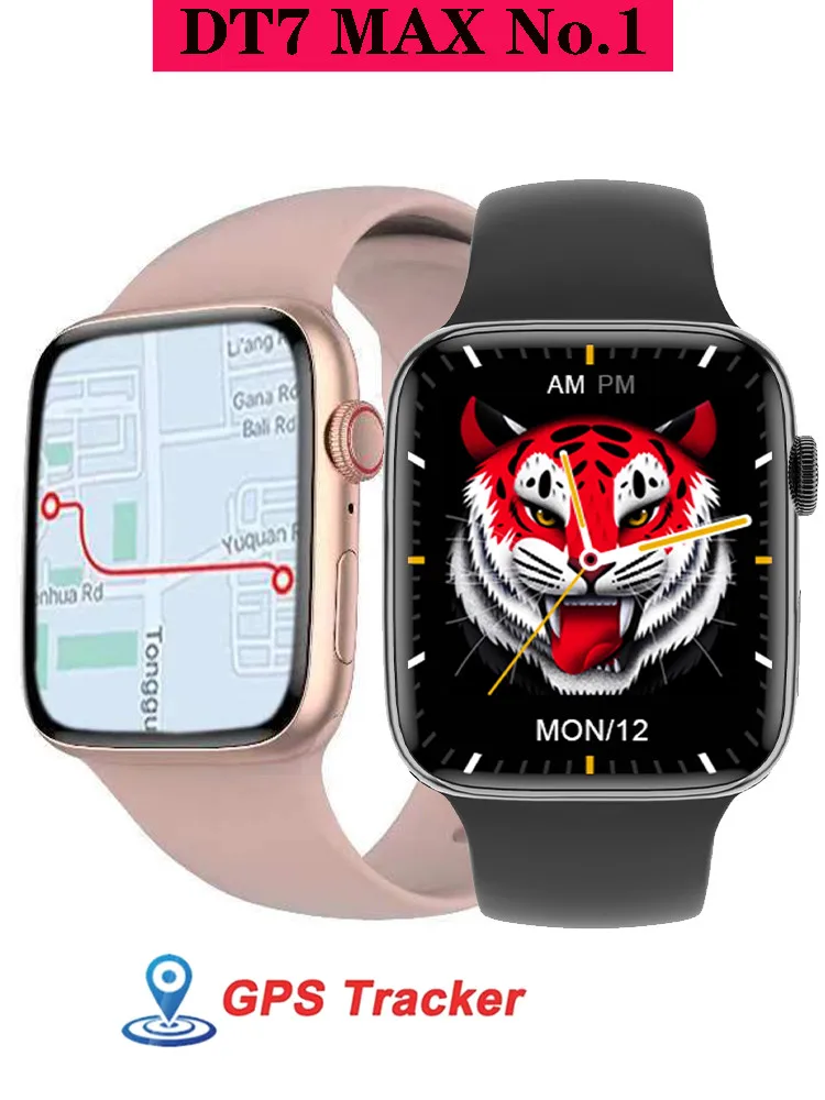 

Смарт-часы DT7 MAX, серия 7, NFC, GPS, спортивные, водостойкие, IP68, для фитнеса, звонков, 44 мм, Смарт-часы для мужчин и женщин DT NO.1 PK IWO W27 W37