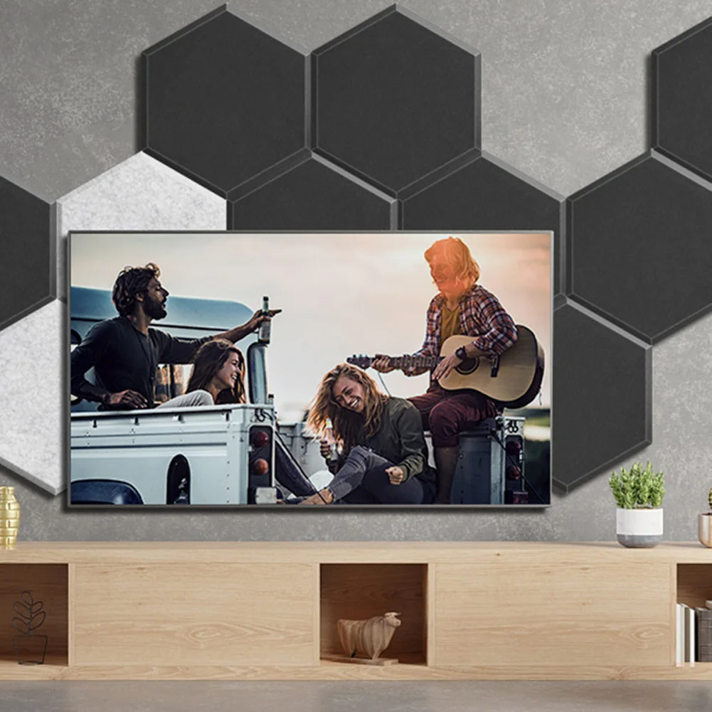 12 шт. самоклеящиеся акустические панели звукоизоляционные высокой плотности