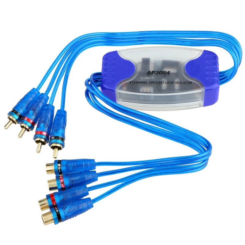 

4-канальный Rca аудио шумоподавляющий фильтр, изолятор заземляющей петли, автомагнитола 50 Вт