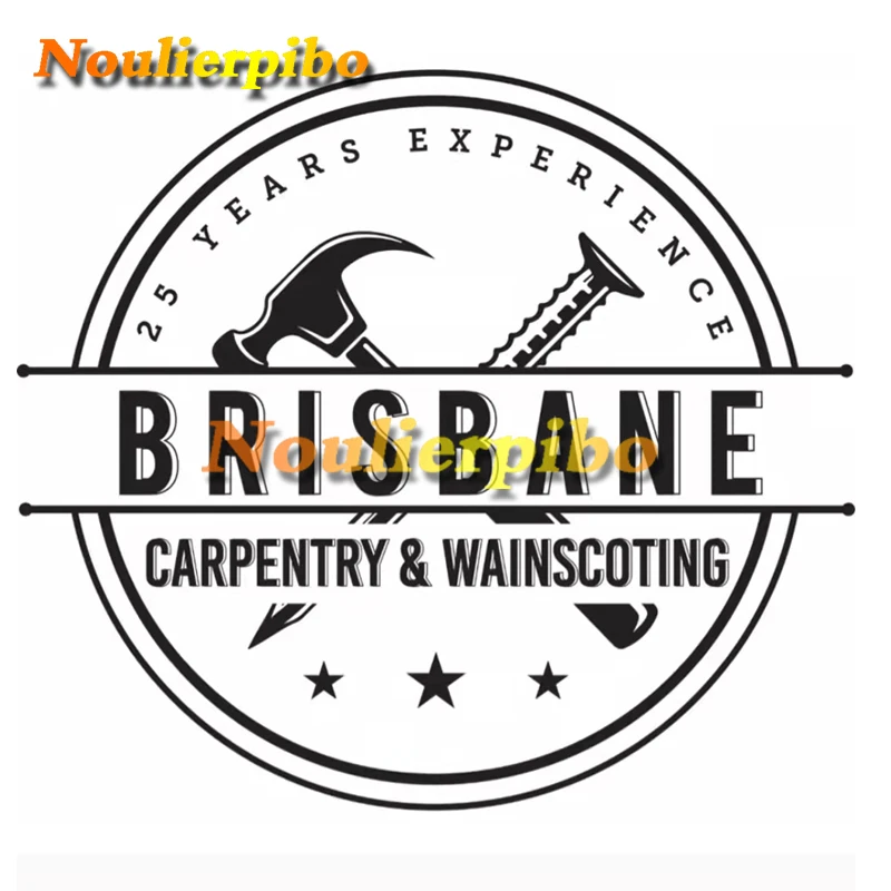 

Personalized BRISBANE Die Cut Hollow Sticker Waterproof Sunscreen Decal