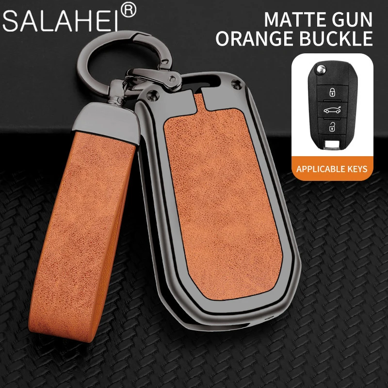 

Car Key Cover Fob Case Holder Shell For Peugeot 208 2008 308 3008 408 508 107 301 For Citroen C4 CACTUS C5 DS4 DS5 Accessories
