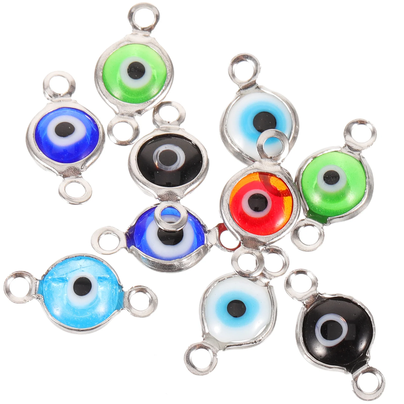 10Pcs Evil Eye Charms Evil Eye Pendant Jewelry Making Charms Jewelry Making Decors