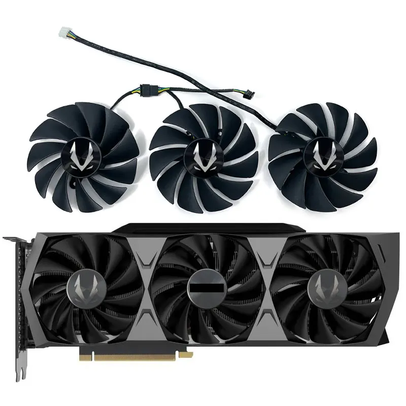

original GA92S2U 4Pin Cooler Fan Replacement For ZOTAC GeForce RTX 3070 3080 Ti 3090 AMP Holo Graphics Video Card Cooling Fan