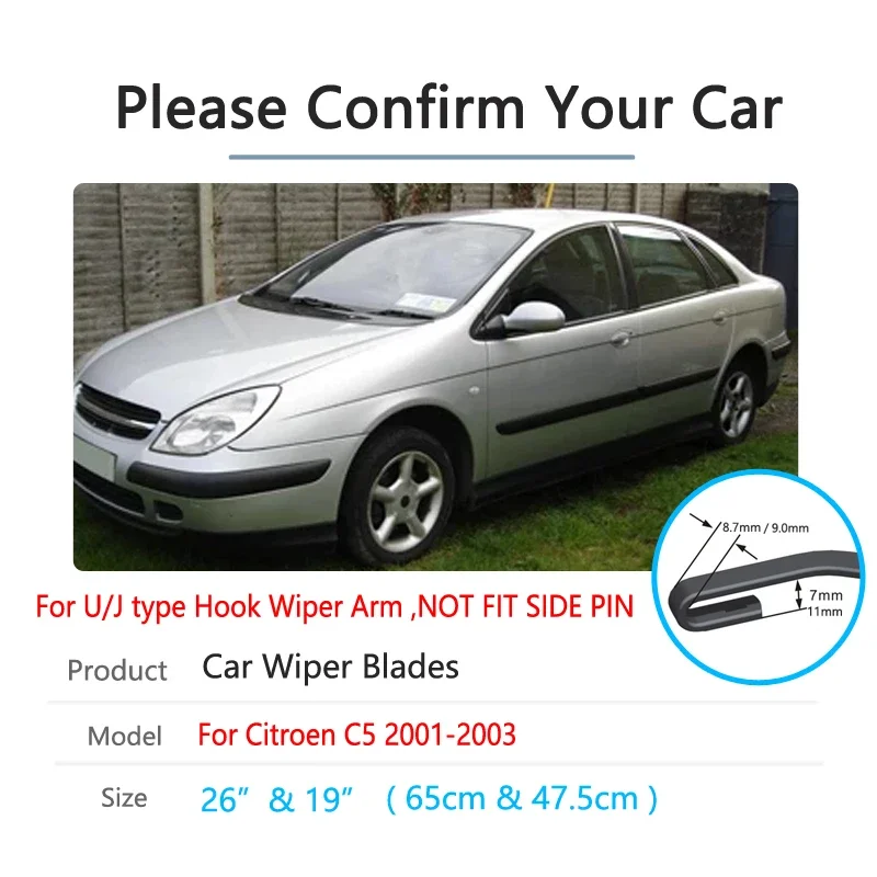 Для Citroen C5 MK1 2001 2002 2003 переднее стекло лобовое щетки дворников Wsher автомобильные