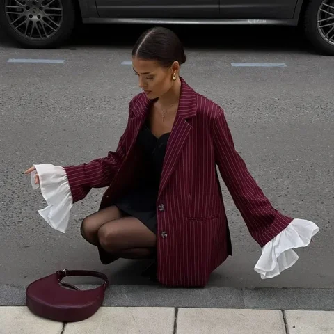 Tornova бордовый пиджак из полиэстера и хлопка