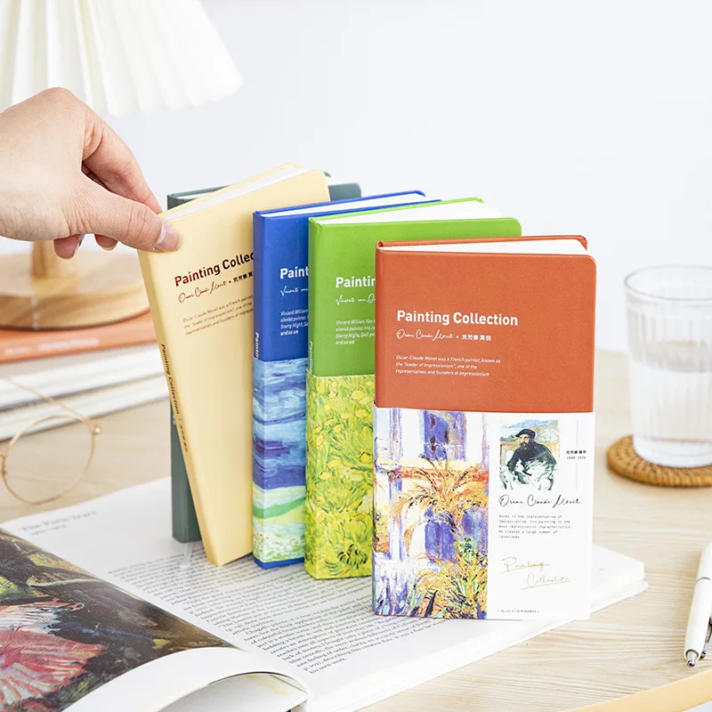 

Блокнот креативный в стиле знаменитого живописного элемента, серия ручных записей, журнал, дневник, планировщик, блокнот-планировщик, школьные и офисные принадлежности