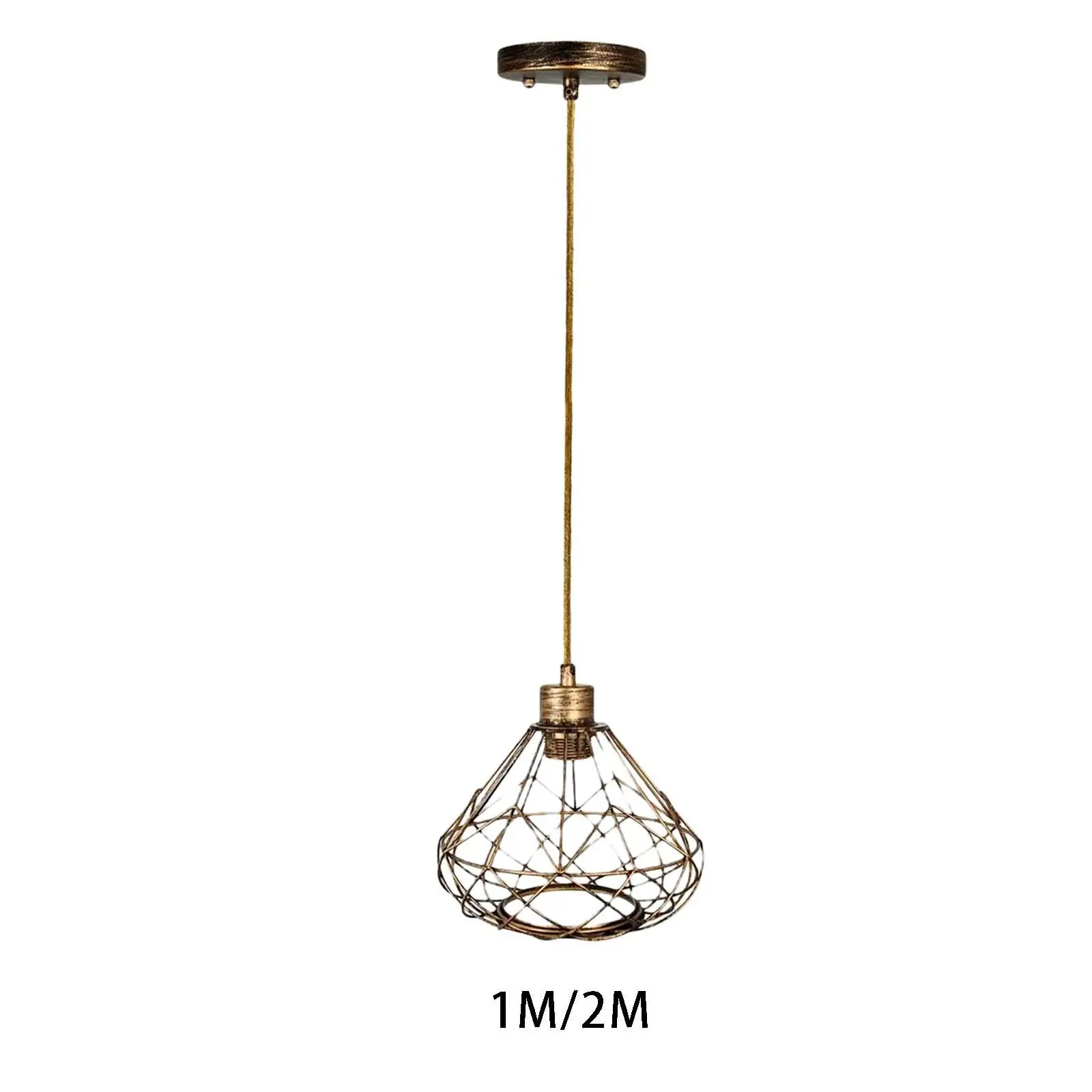 

Vintage Style Metal Light Fixture Adjustable Height Lantern Chandelier for Hallway Restaurant Party Bar Living Room