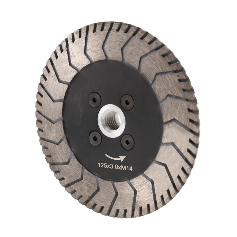 

125 X 3.0Mm M14 Double-Sided Diamond Saw Blade Grinding Slice Sharp Type With Flange