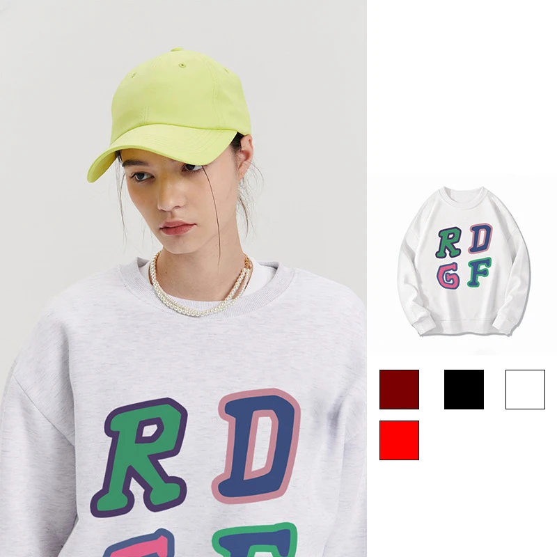 

Print Printed Women Pullover Oversize Sweatshirt Fashion Sportshirt Hoodie Vintage Crewneck Female Tracksuit