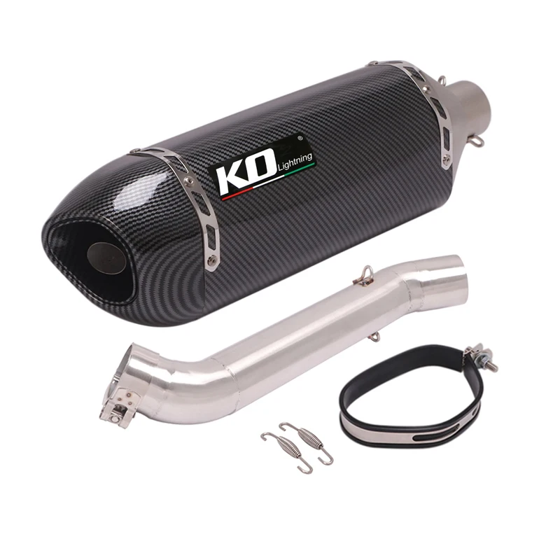 

Наконечники глушителя для выхлопной трубы мотоцикла Honda VFR1200 2009-2015 51 мм, наконечники глушителя с дБ-убийцей, среднее соединение, соединительная трубка, скольжения