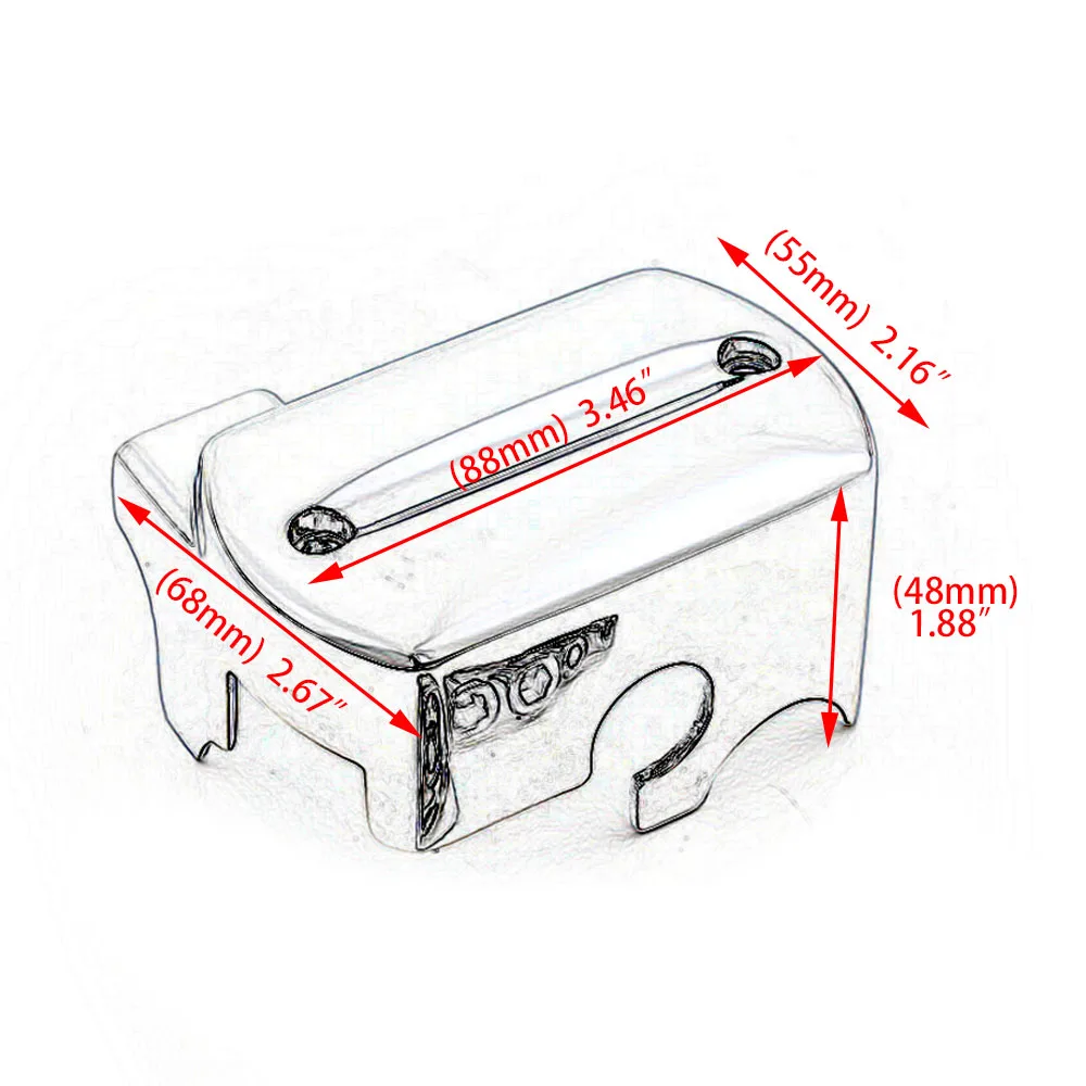 Новинка Хромированная передняя Тормозная муфта мотоцикла главный цилиндр