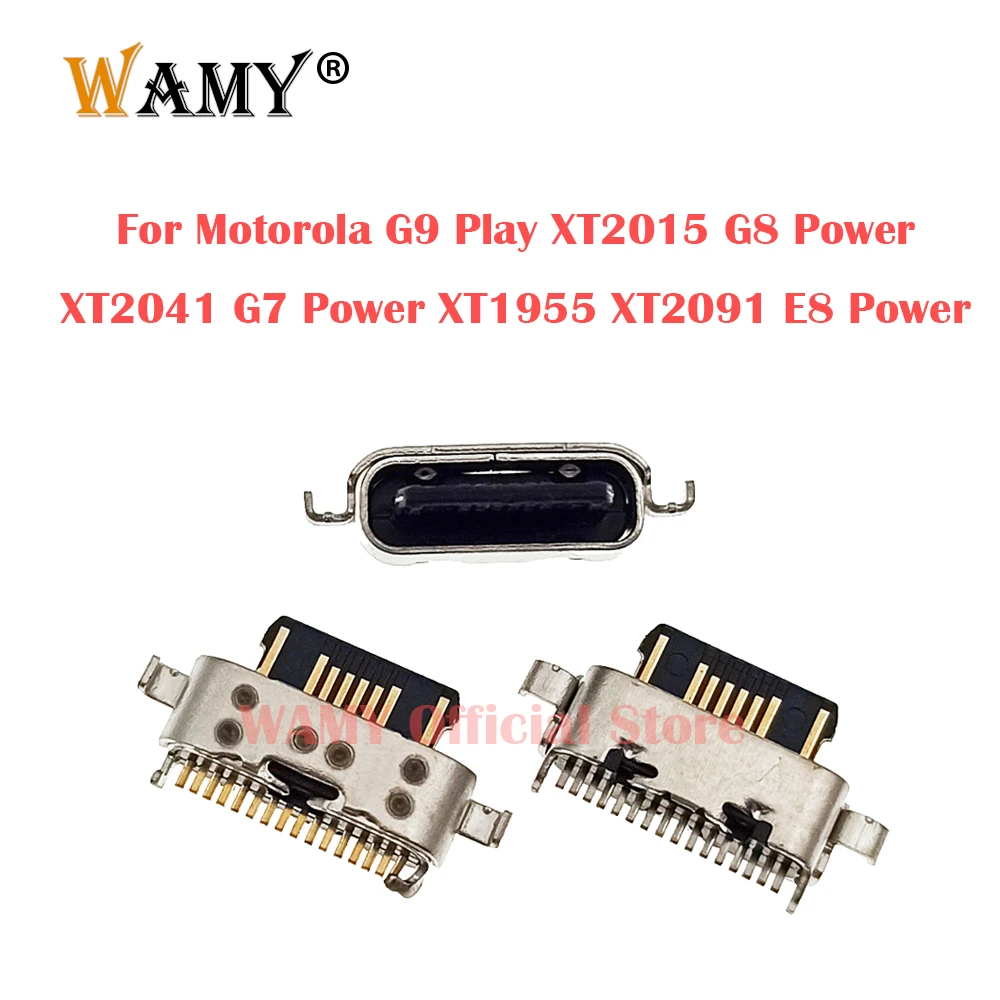 

50Pcs Usb Charger Connector Charging Port Dock For Motorola Moto G9 Play XT2015 G8 Power XT2041 G7 Power XT1955 XT2091 E8 Power