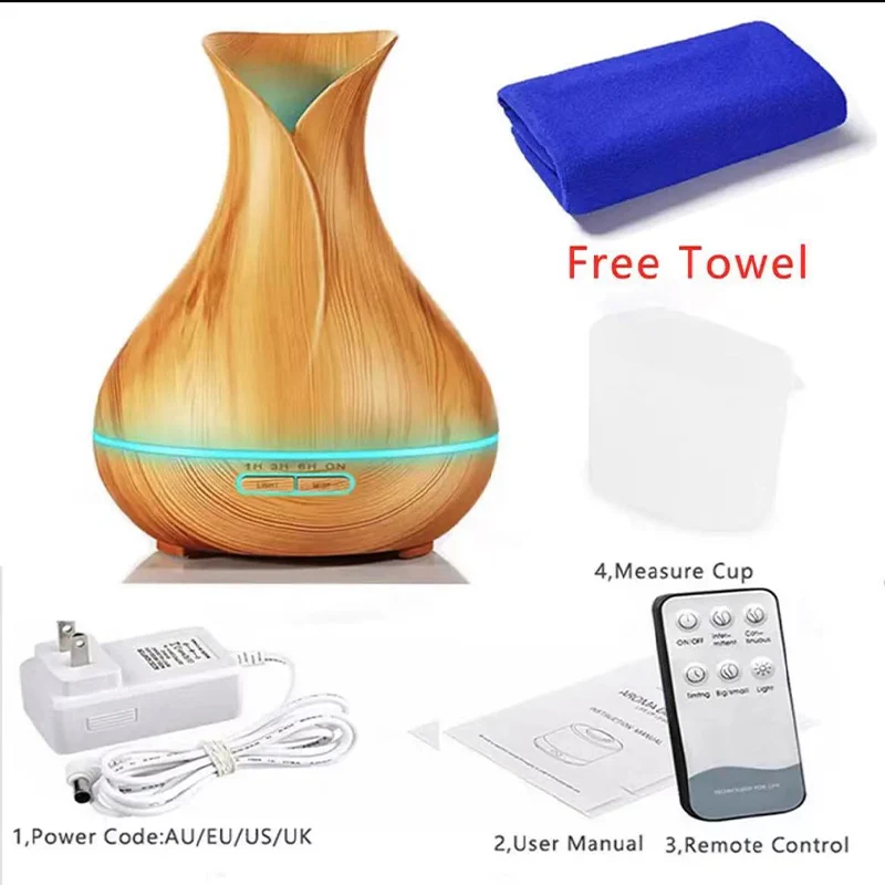Ультразвуковой увлажнитель воздуха 550 мл аромадиффузор для эфирных масел с