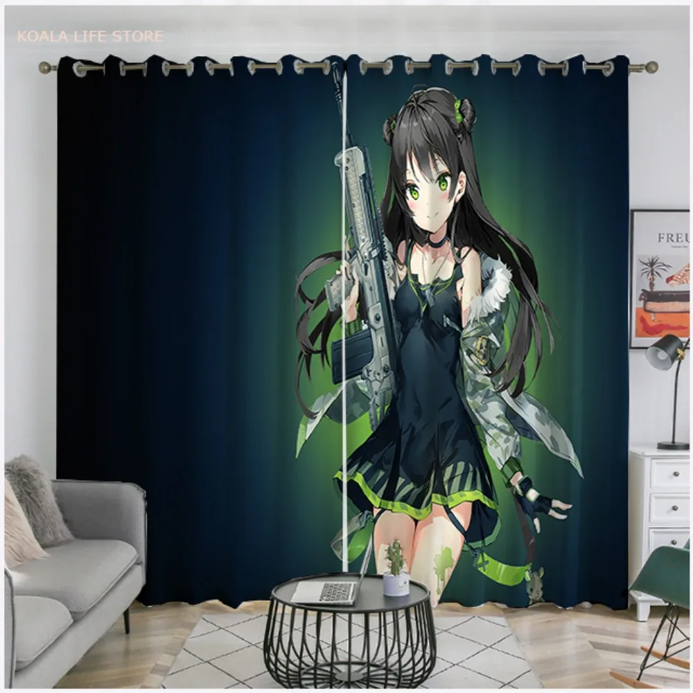 

Anime Lovely Kawaii Girl Blanket Curtain 3D Print Folio/One Piece Home Curtain In The Living Room Bedroom Curtains For Kitchen