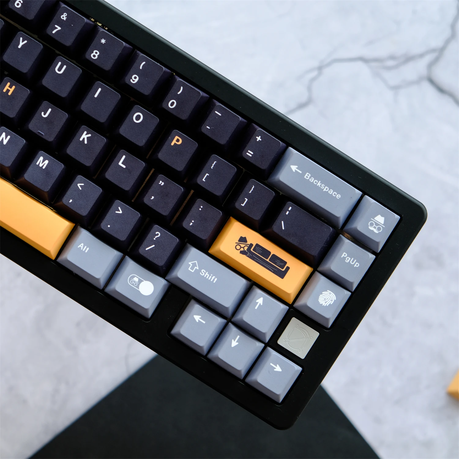 Фото GMK Privacy Tag 129 клавиш PBT оригинальные высокосублимированные механические колпачки для клавиатуры, периферийные устройства Hot Brother №3