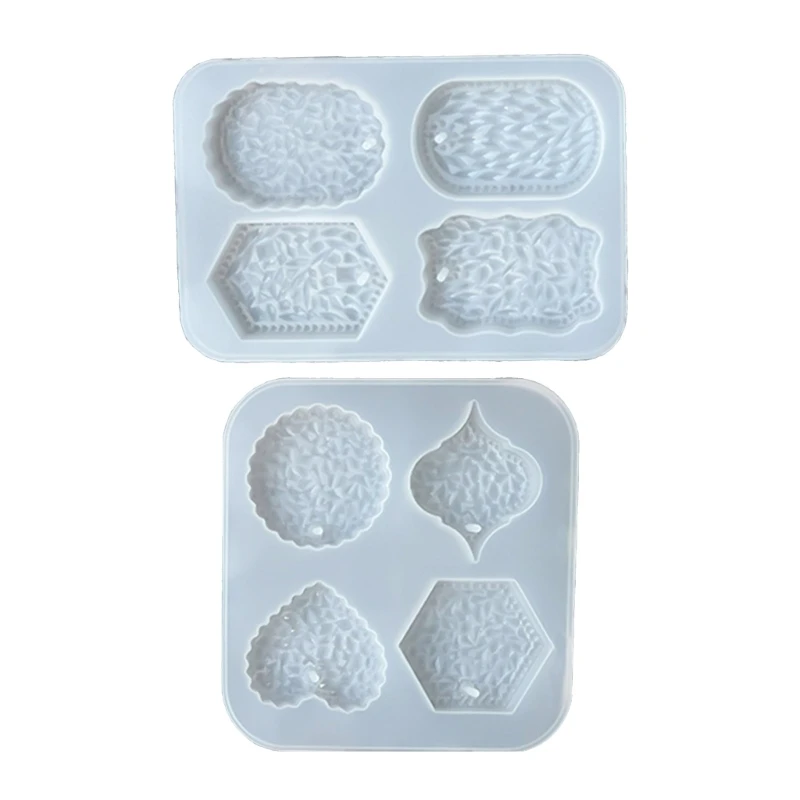 

Round Pentagon Heart Listing Silicone Mold Handmade Mold Suitable for Epoxy Resin Diy Crafts Pendants Jewelry Making