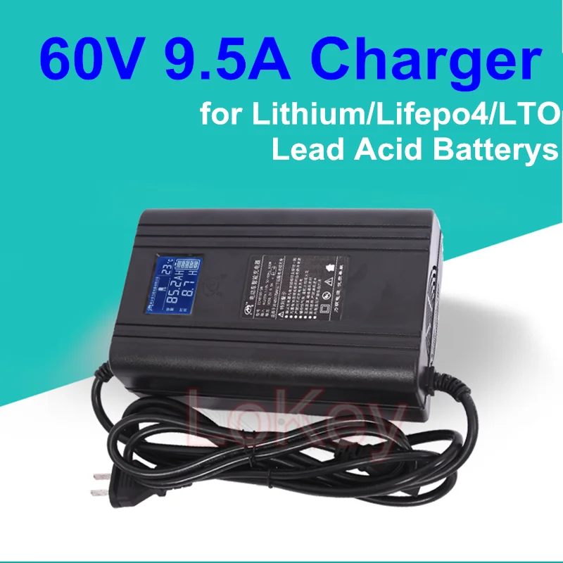Умные зарядные устройства 60 в 10 А 67 2 а 71 4 73 с ЖК-дисплеем литий-железо-фосфатные