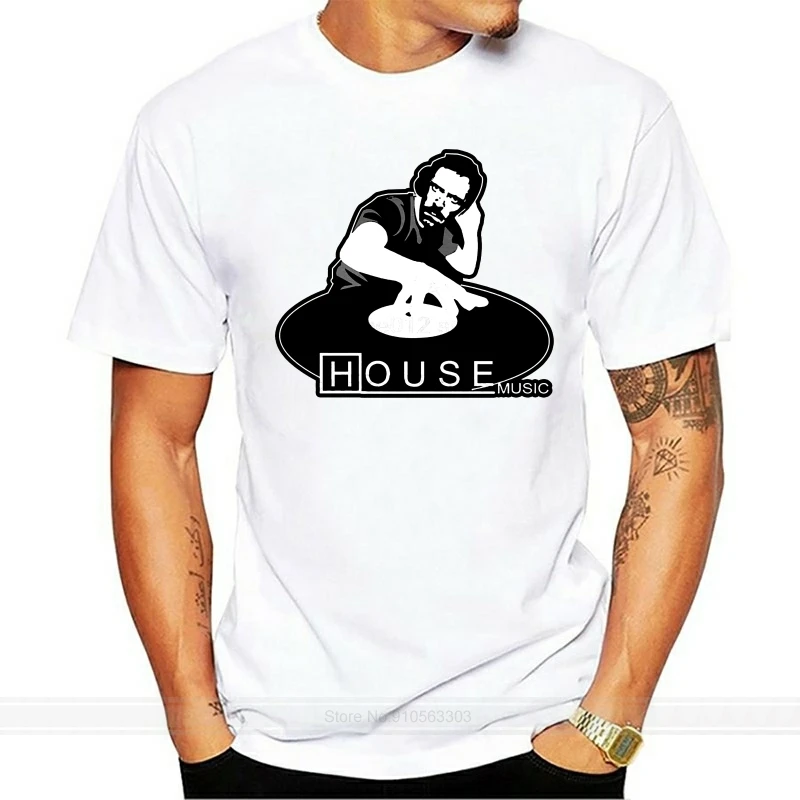 

funny t shirt Dr. House Music tshirt men tee cotton tshirt men summer fashion t-shirt euro size