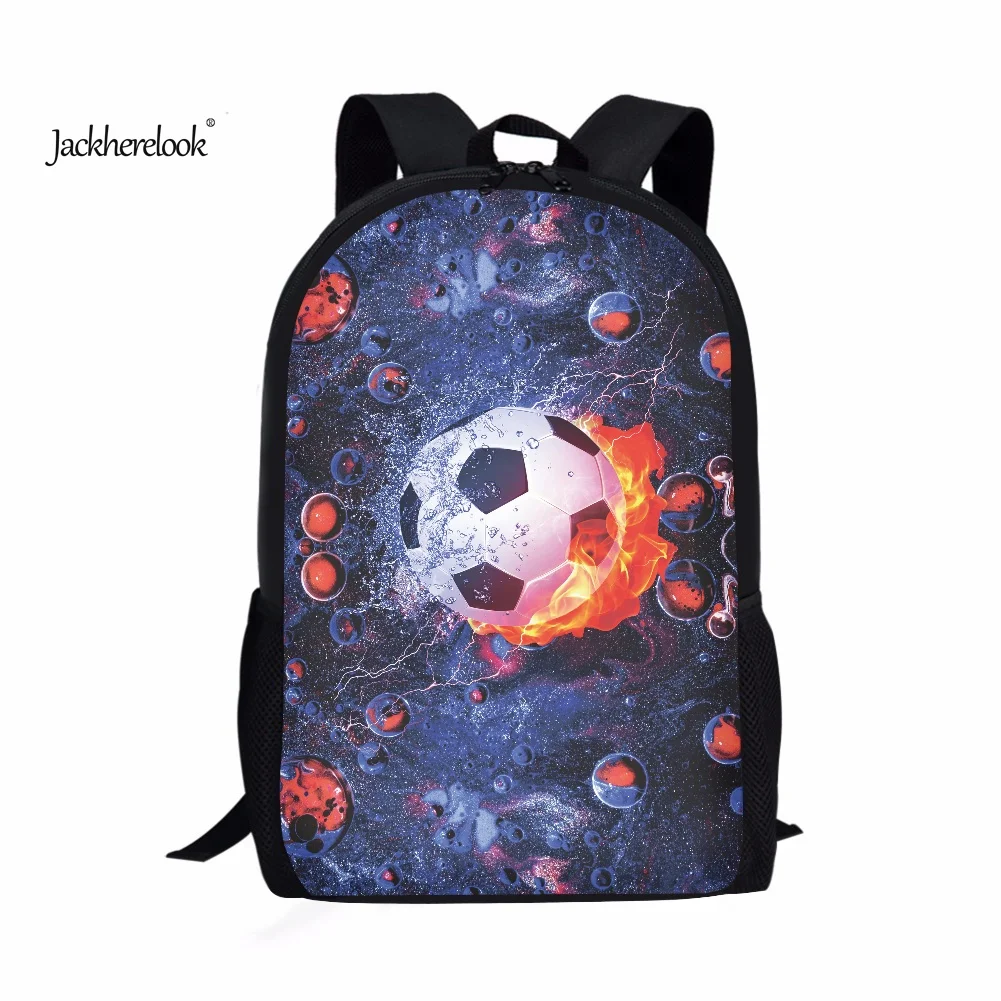 Jackherelook 2022, футбольные школьные сумки, красочный футбольный спорт, студенческий рюкзак для мальчиков и девочек, вместительный рюкзак на зака...