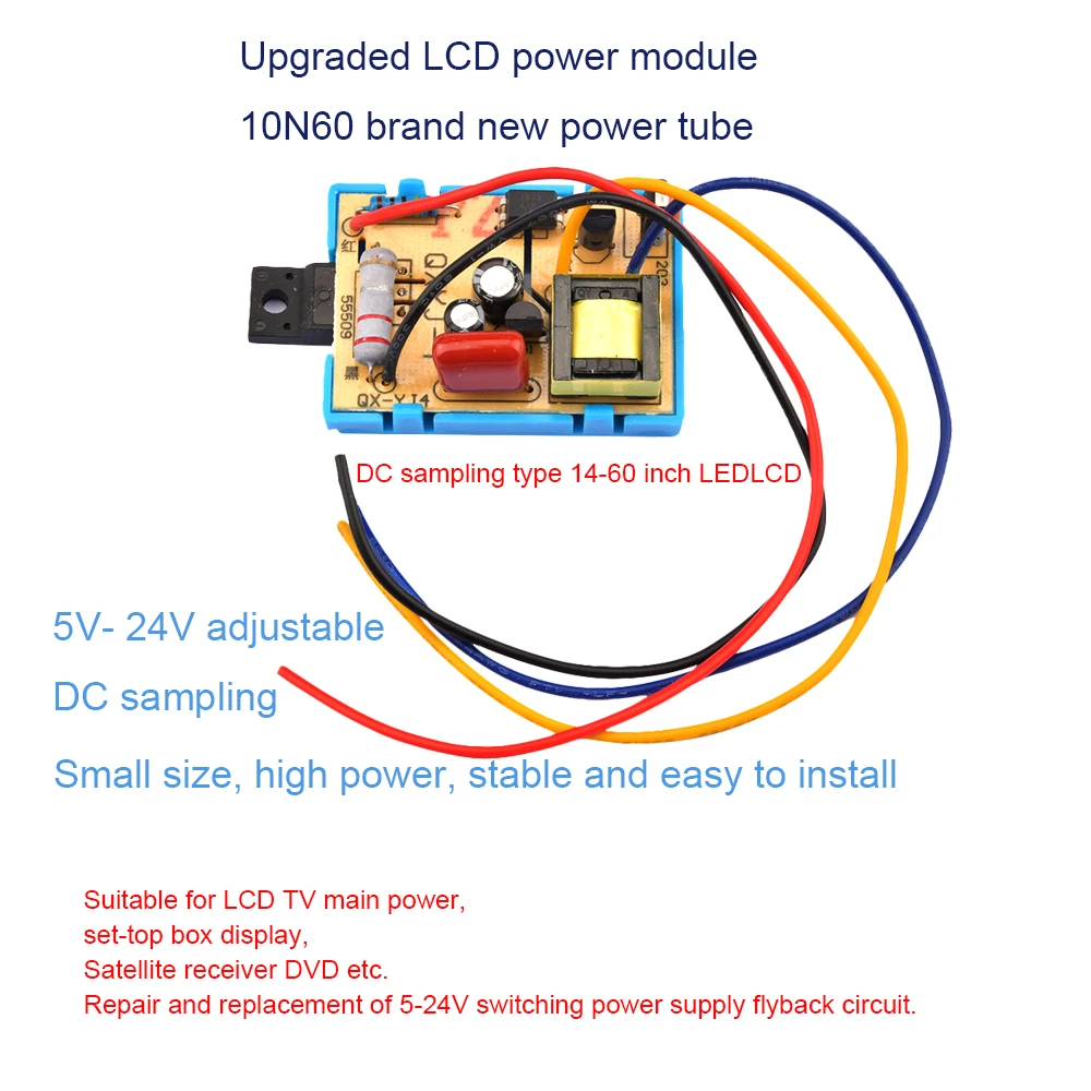 QX YJ-4 DC образец 14-60 дюймов LCD Φ Flyback модуль питания 5-24 В Универсальный Приемник EVD