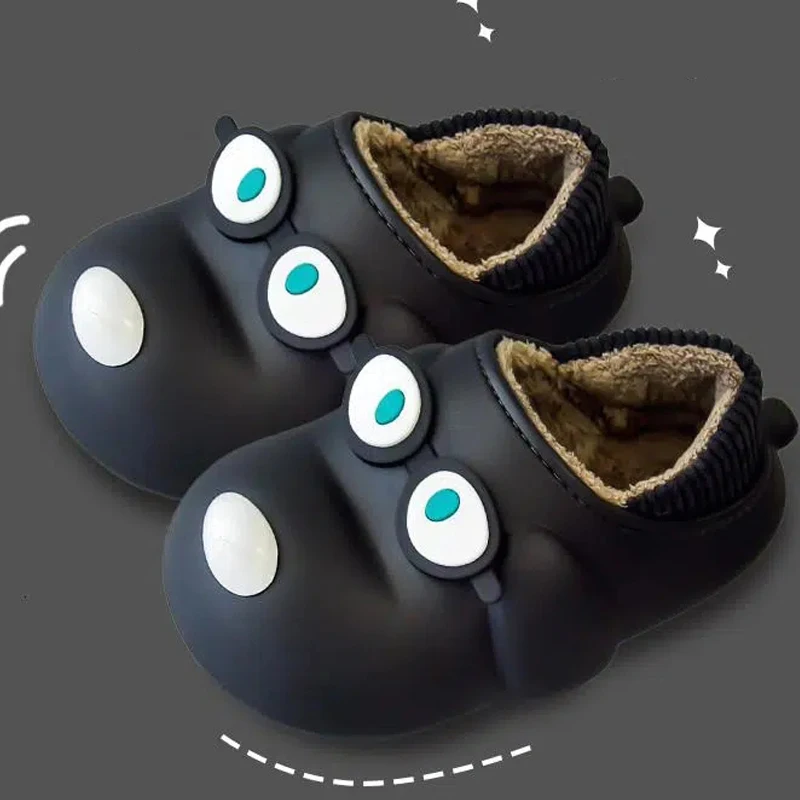 Lovely EVA Cartoon Dogs Modelling Design Home Cotton Slippers 2022 new Plush Warm Non Slip Comfy Shoes Femme Slippers Indoor Wom