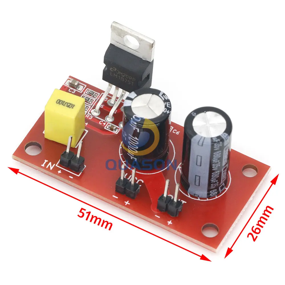 Плата аудио усилителя мощности LM1875 30 Вт моно одноканальные усилители 12-32 В
