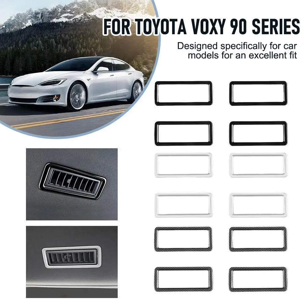 

For Toyota Voxy 90 Series Accessories Rear Roof Air Interior Cover Outlet Decor Sticker Frame Vent Conditioning A8I2
