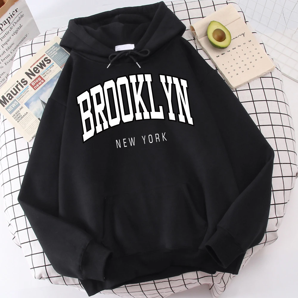 

Мужские толстовки с принтом Brooklyn New York, модная качественная одежда, классический простой спортивный костюм в стиле Харадзюку, универсальная одежда для мужчин