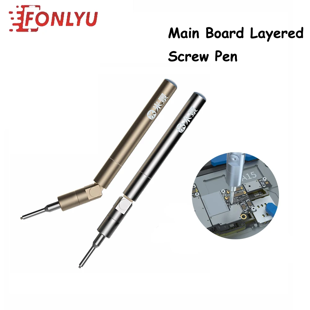 

MIJING Motherboard Stratified Screw Pen for iPhone Android Rotation S2 Alloy Steel Protection Magnetic Screwdriver Open Tools