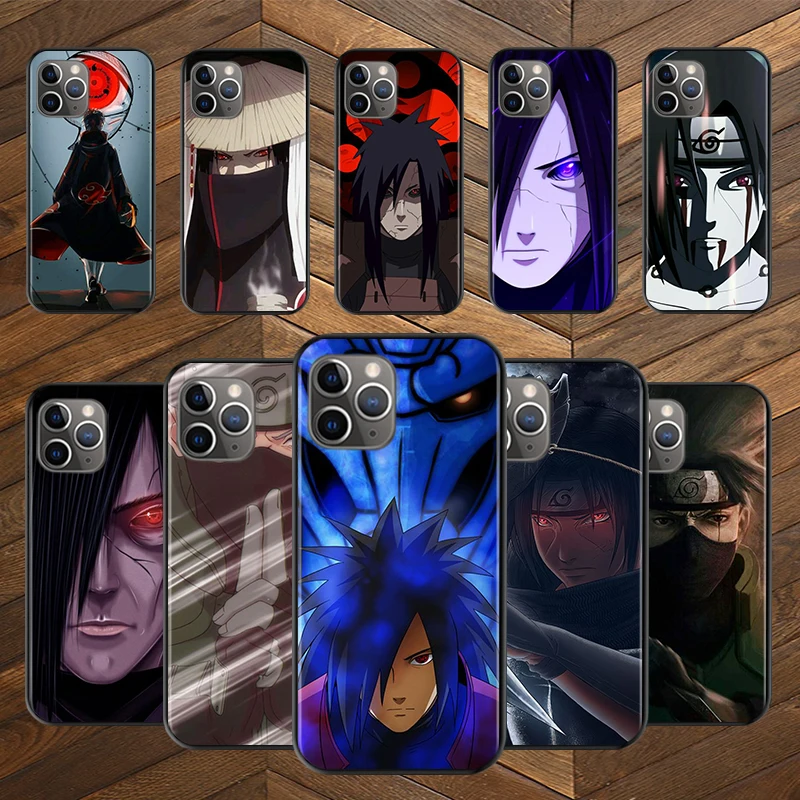 

Naruto Role Kakashi Cartoon Role For iPhone 12 Pro Max Mini 11 Pro XS Max X XR 6S 6 7 8 Plus 5S Soft Black Phone Case