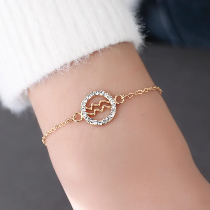 

Silver Color Hollow Out Round Zircon Bracelet For Women Elegant Light Luxury Simple Wedding Party Jewelry Gifts