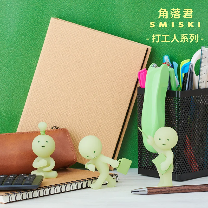 SMISKI-caja ciega de la serie Worker, figuras de juguete, decoración, modelo Kawaii, chica, regalo de cumpleaños